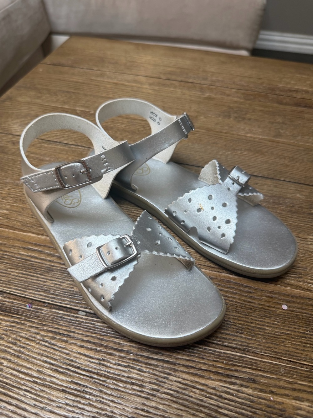 FOOTMATES SANDALS ECO-ARIEL - ES011-041 - SILVER MICRO - youth size 3